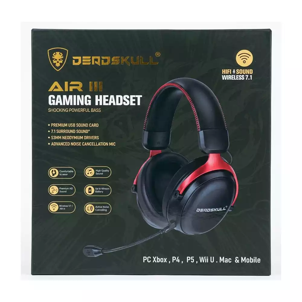 سماعة الألعاب Deadskull AIR III Pro — 2