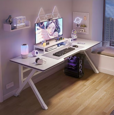 Sturdy K-Shaped Computer Desk