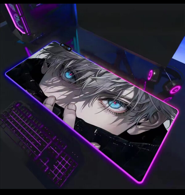 RGB Gaming Mouse Pad with Anime Design