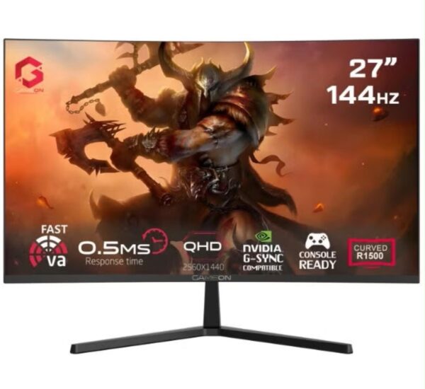 GAMEON 27" Curved Gaming Monitor – QHD 144Hz