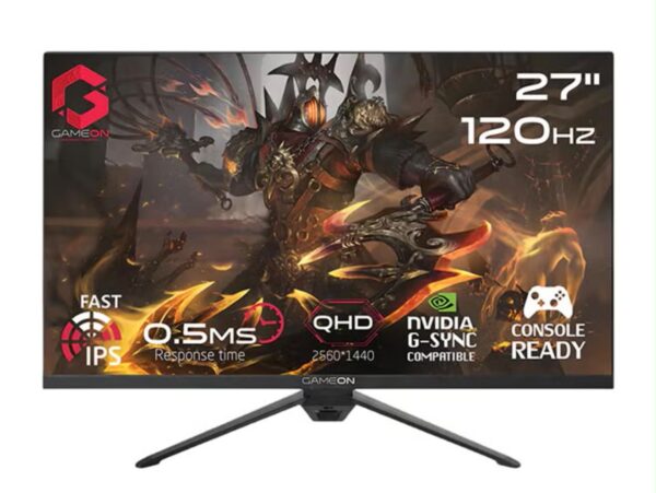 GAMEON Essential Series 27" Gaming Monitor – QHD 120Hz IPS