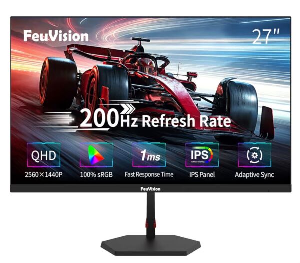 FeuVision 27" QHD 200Hz IPS Gaming Monitor
